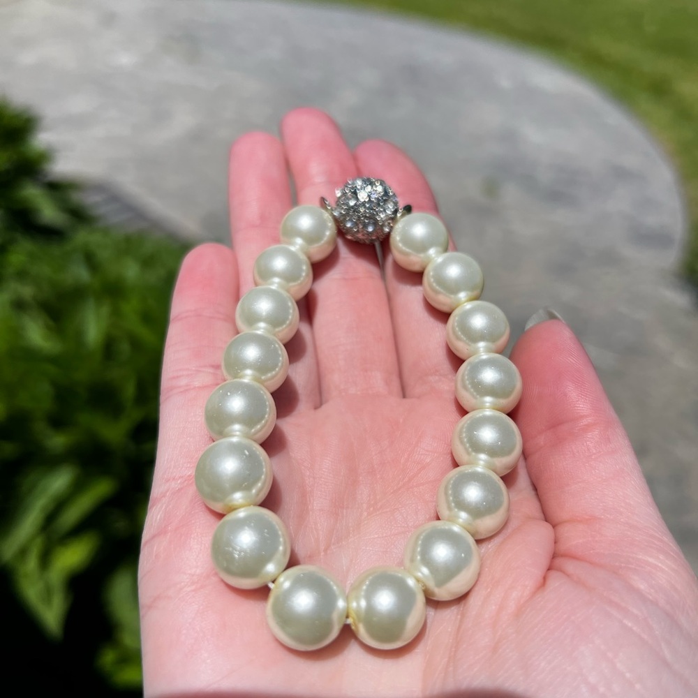 CLEARANCE NWT Stauer Women’s Pearl Jewelry Set Necklace Bracelet and Earrings - Picture 11 of 15